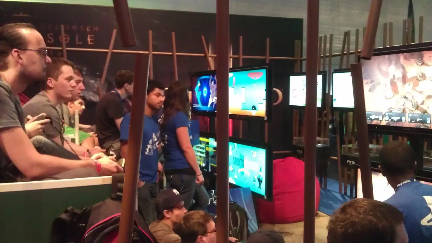 Indie games at the PlayStation stand