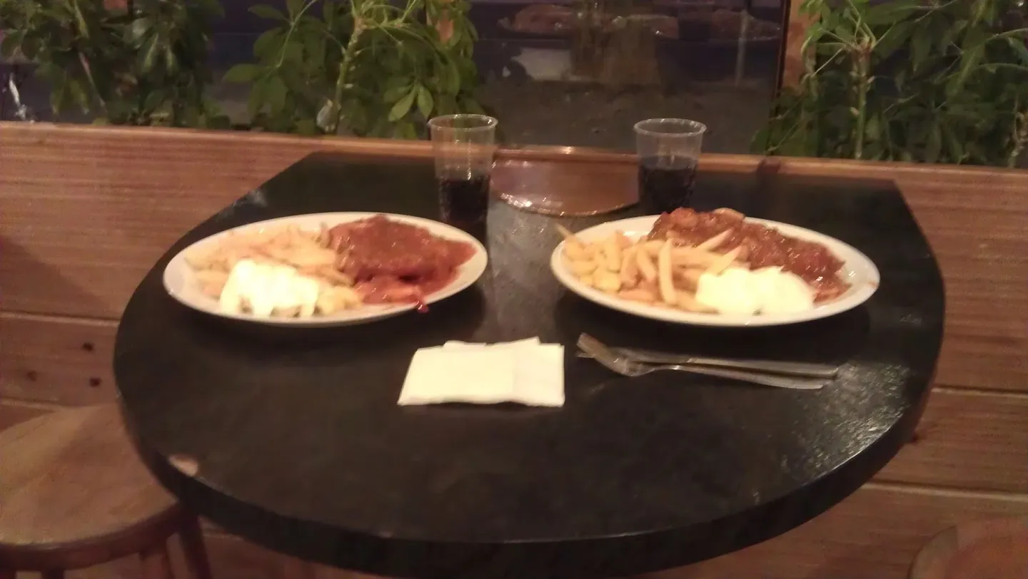 Schnitzel dinner — snitchel o yeah