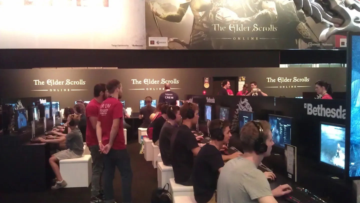 Elder Scrolls Online demo at the Bethesda stand