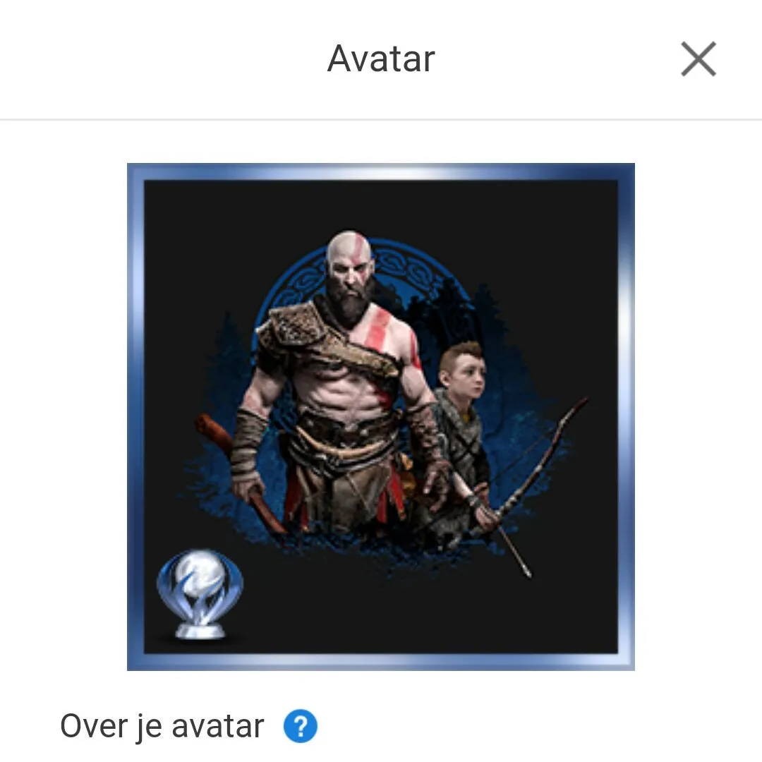 God of War platinum avatar