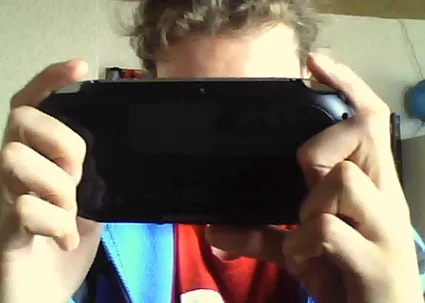 Holding the PS Vita