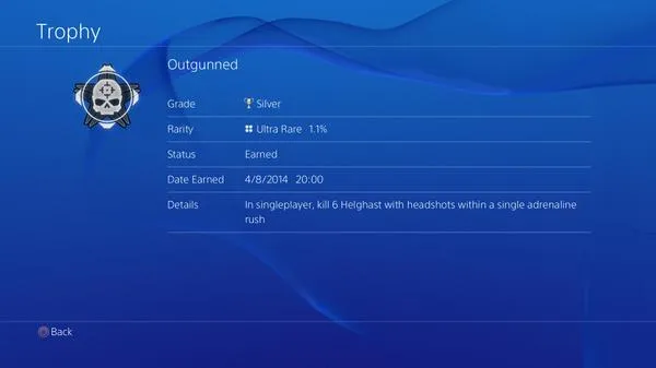 Killzone trophy