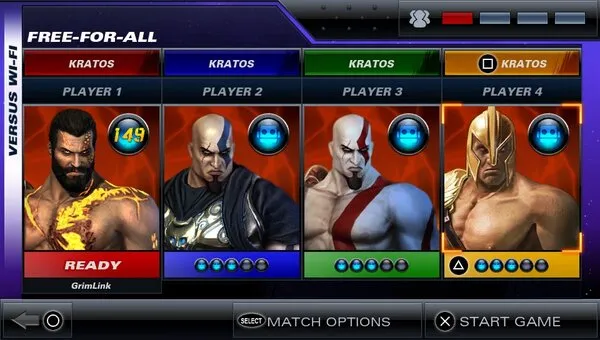 Full Kratos roster