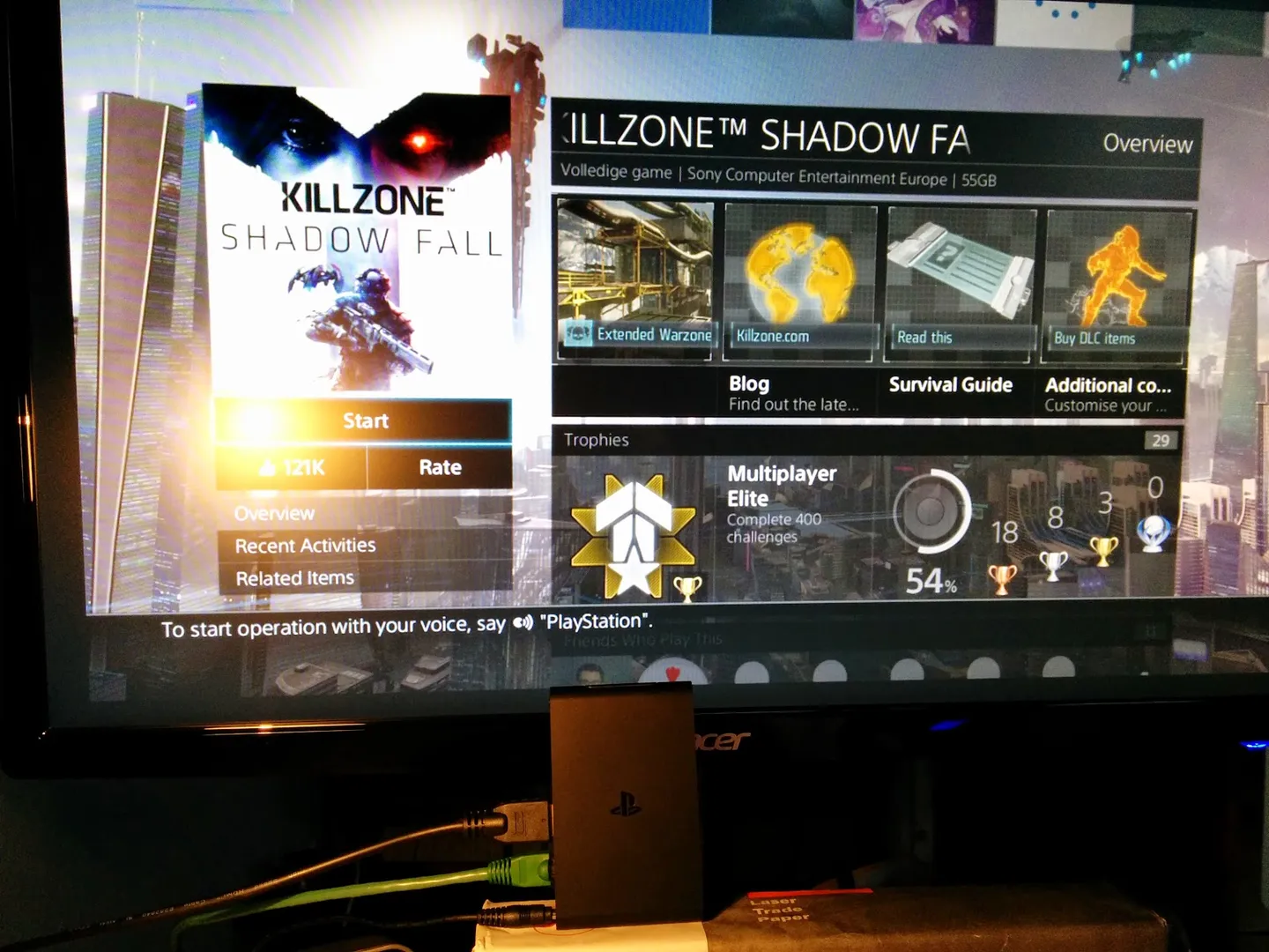 Trying out the PSTV on a PC screen