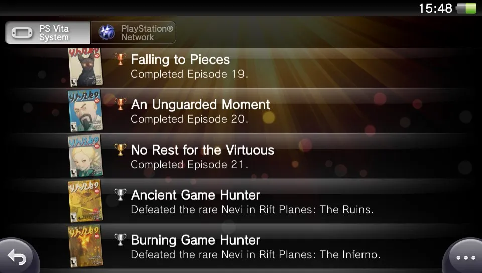 Vita and PSN