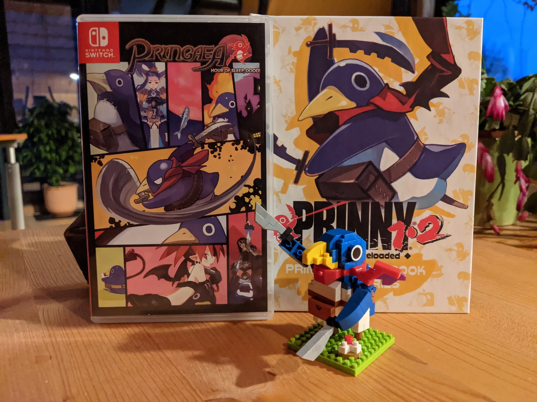 Nanoblock prinny and Switch Games