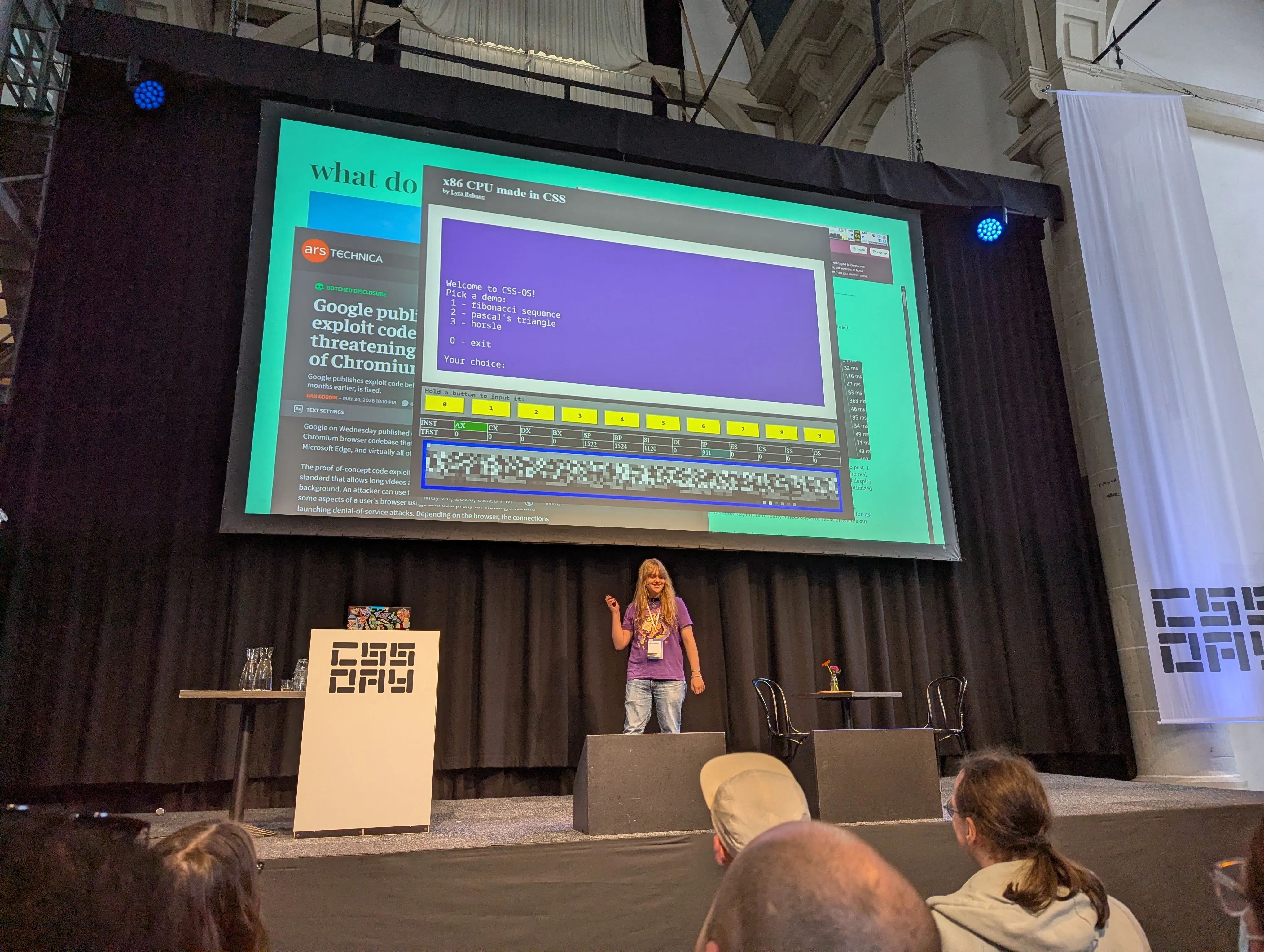 Lyra Rebane showing the power of CSS